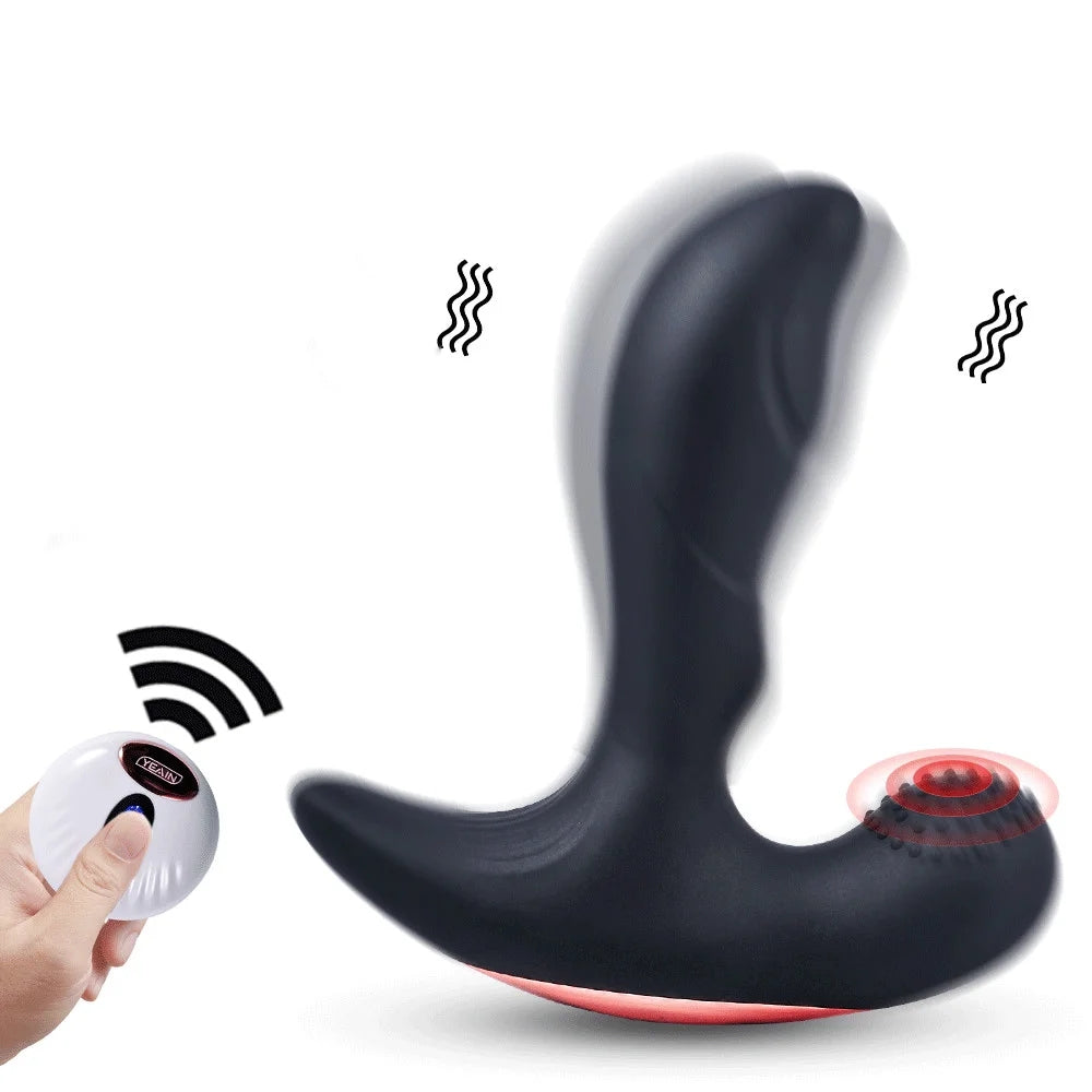 Adam - Wireless Remote Control Heating Double-vibration Prostate Massager