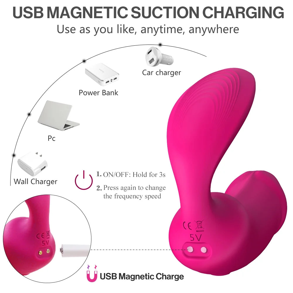 Invisible Wearable Vibrator G-spot Stimulator Wearable Dildo