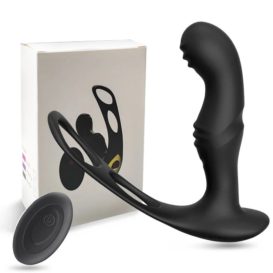 Wireless Remote Control Prostate Massager With Cock Ring