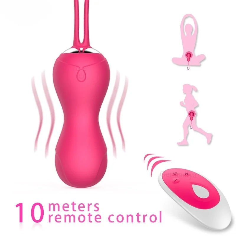 10 Speed Vibrating Egg Exercise Vagina Tighten Kegel Ball Egg Vibrator