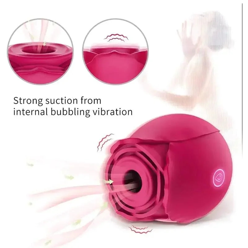 Rose Toys Quiet Waterproof Sucking Rose For Women