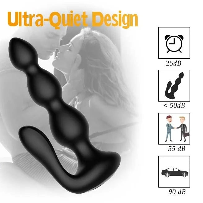 Wireless Remote Control Dual-vibrating Anal Beads For Women & Men