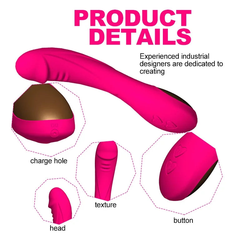 12 Frequecy Strong Shock Vibrating Dildo