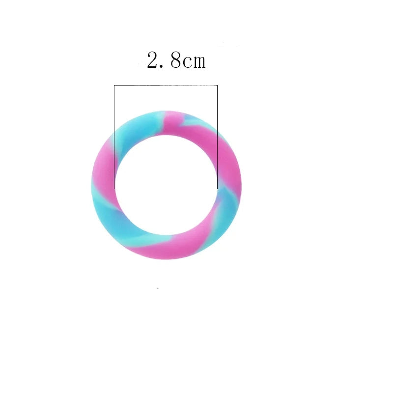 Super Soft Colorful Tight Locking Penis Ring