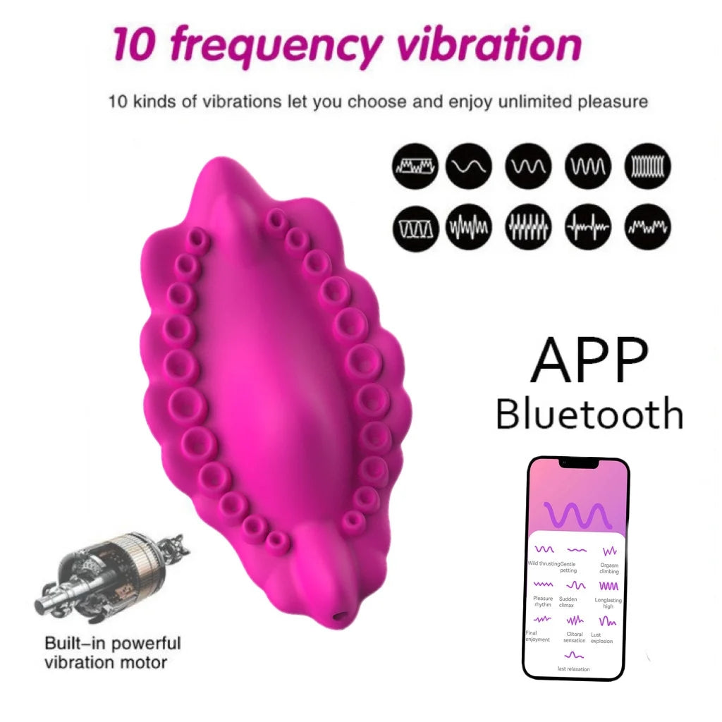 Wireless / App Remote Control 2-in-1 Wearable Vibrator With Panty