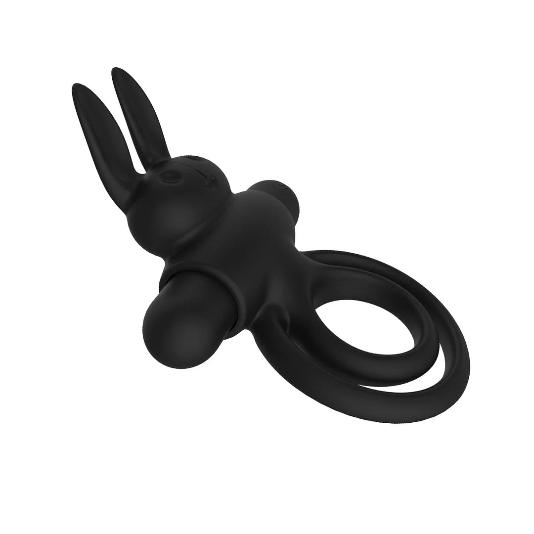 9 Vibrating Rabbit Multi-functional Cock Ring For Couple Play