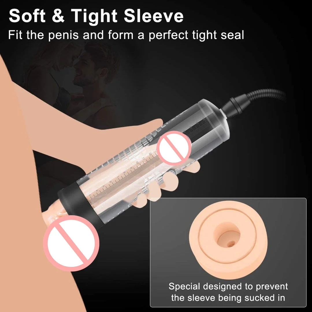 Vacuum Penis Pump ,Penis Massage & Stimulation Device with Male Stroker