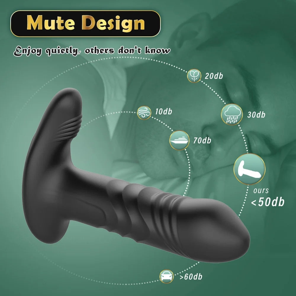 App Remote Control Telescopic Vibration Prostate Massager