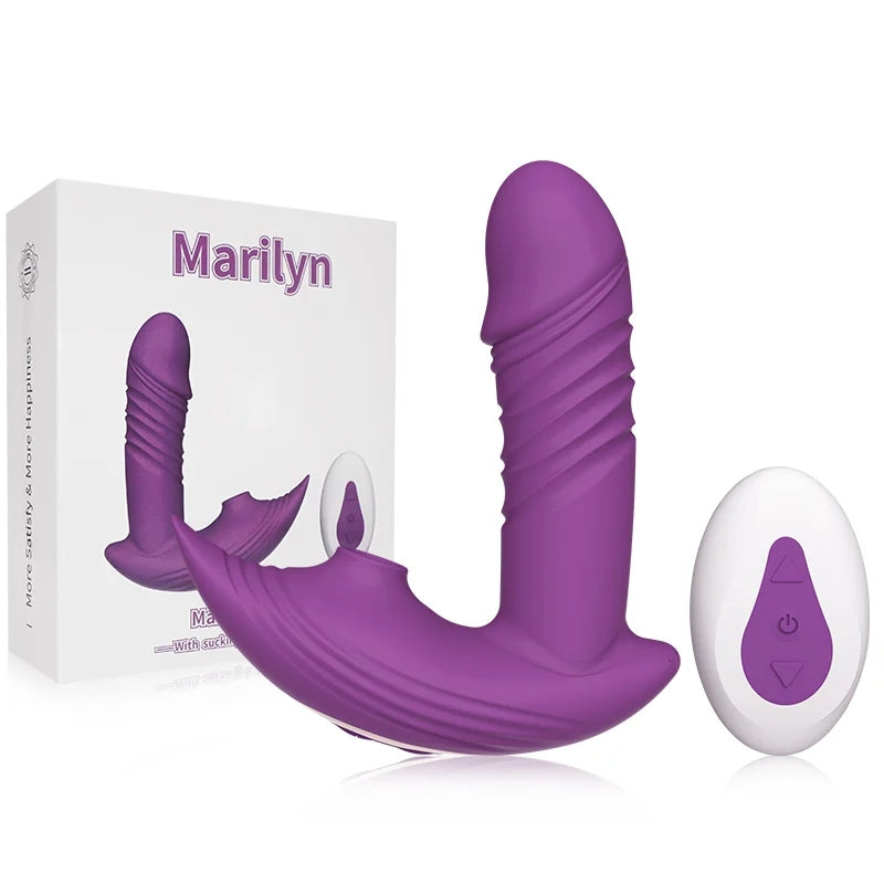 Marilyn 3-in-1 Remote Control Telescopic Dildo Panty Vibrator