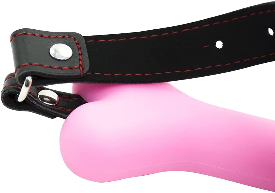 Bondage Silicone Leather Dog Bones Gag Mouth Pet Bone Bite Ball Gag BDSM Fetish