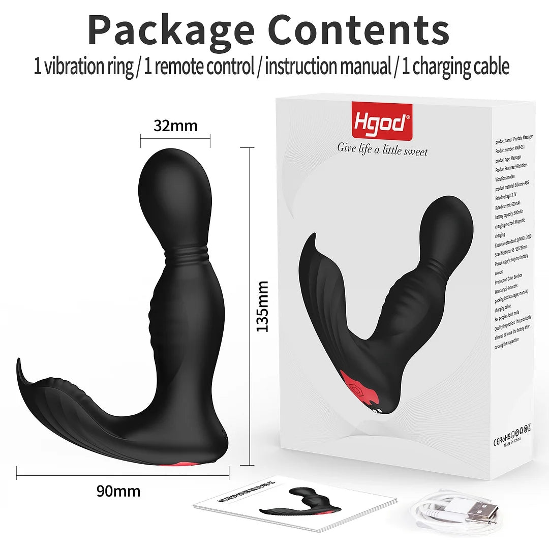 Batman App Remote Control Swinging And Vibrating Prostate Massager