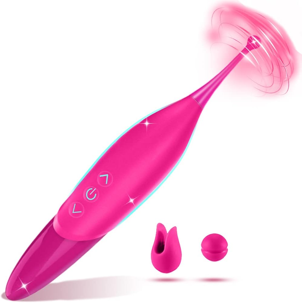 7 High Frequency 5 Speed Powerful Vibration Clitoral G spot Vibrator Stimulator With Whirling Motion