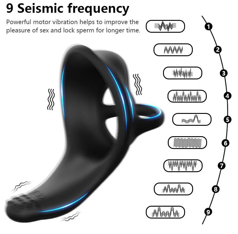 App & Wireless Remote Control Vibration Cock Ring & Prostate Massager