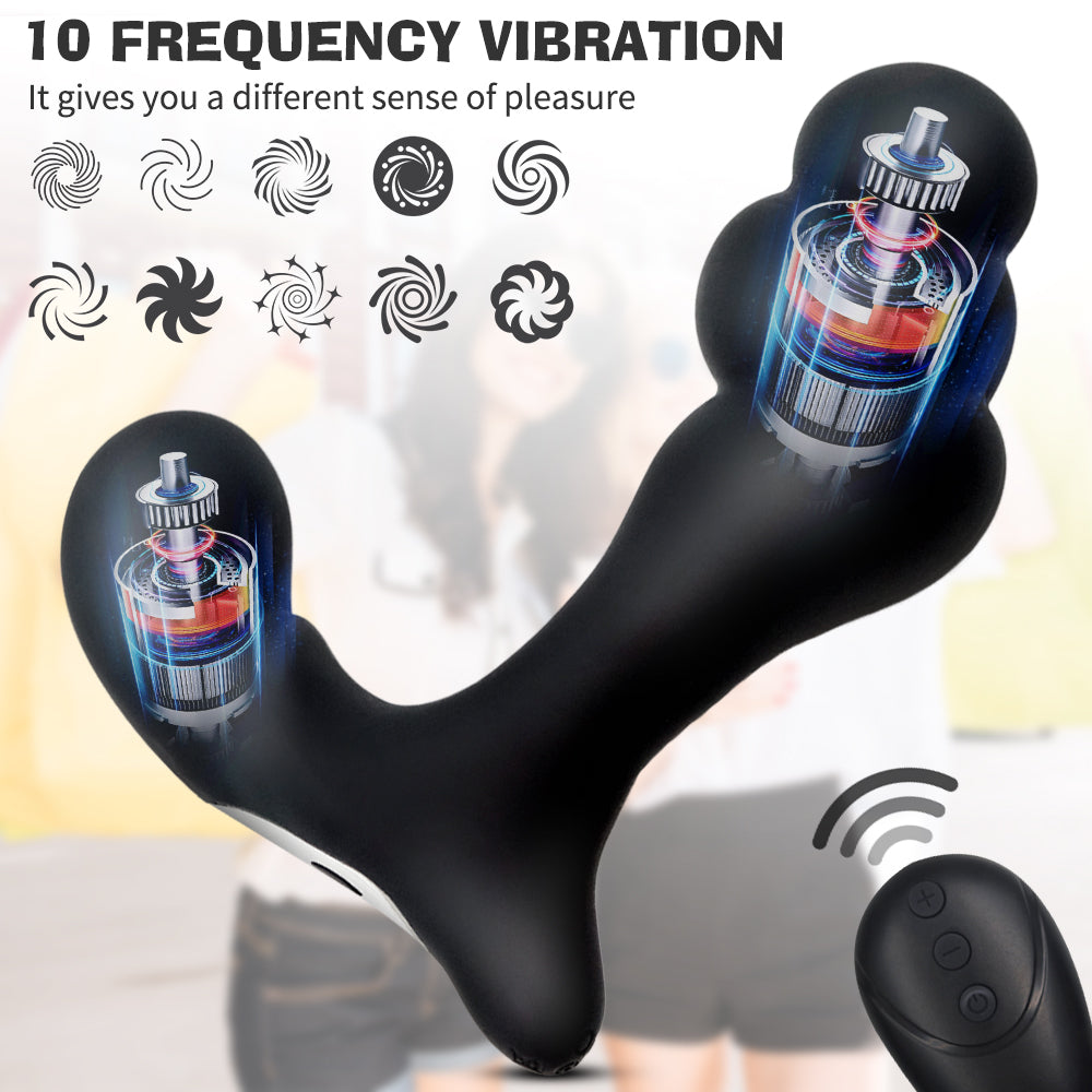 Wireless Remote Control Electric Vibration Anal Plug Prostate Massager Anal Dilator