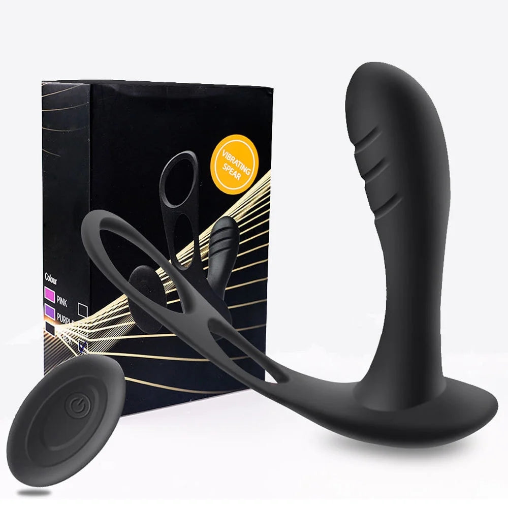 Wireless Remote Control Prostate Massager With Cock Ring