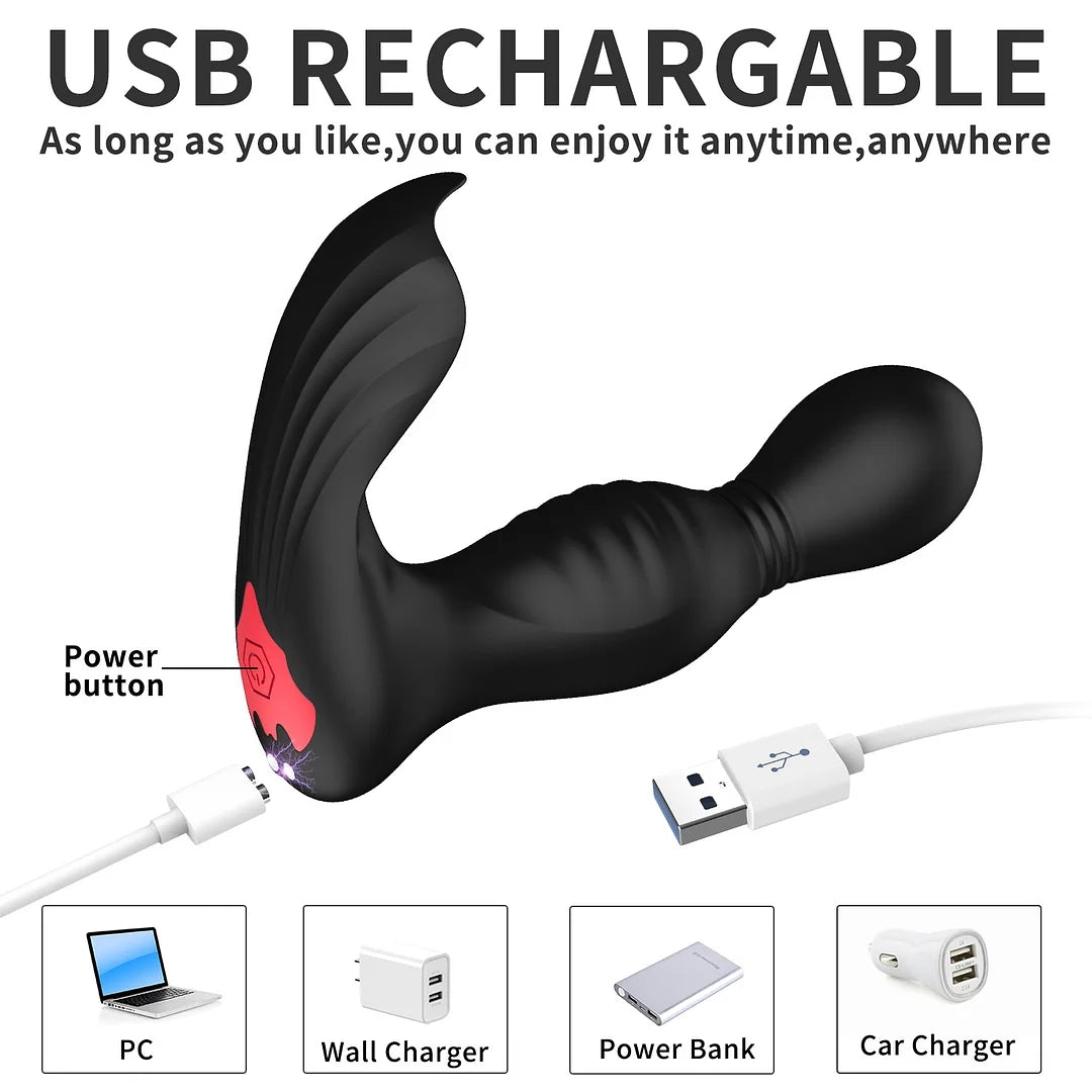 Batman App Remote Control Swinging And Vibrating Prostate Massager