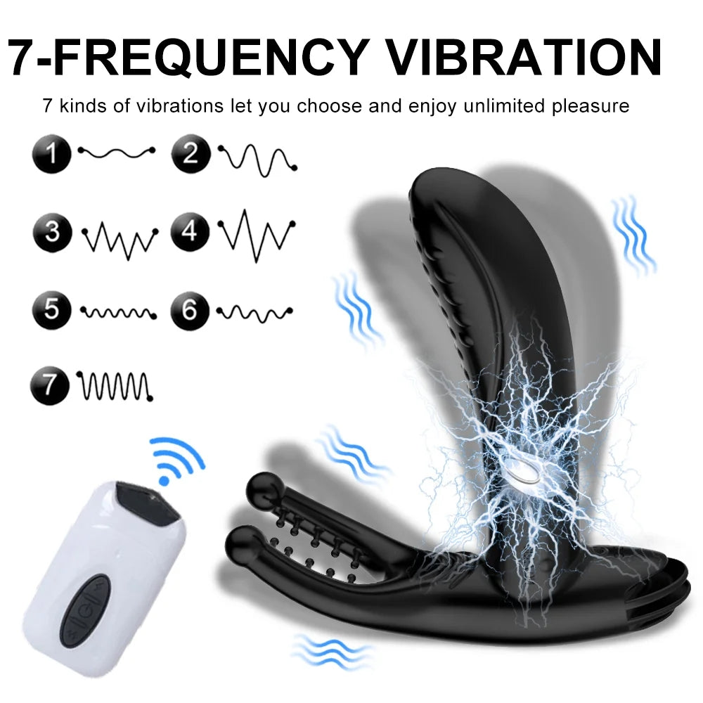 Electric Shock Anal Vibrator Male Prostate Massager Butt Plug