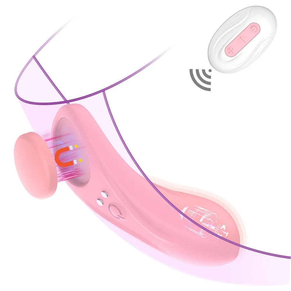 Wireless Remote Control Magnetic Suction Panty Vibrator