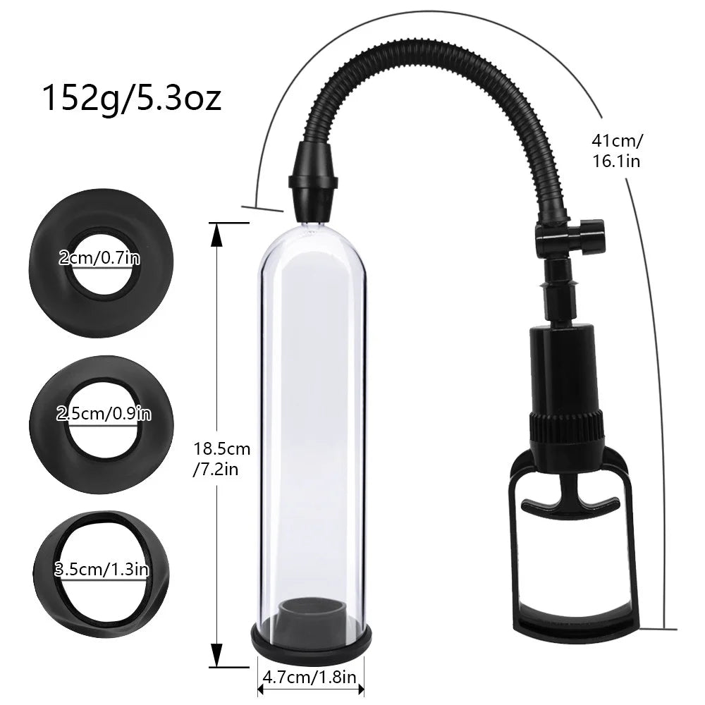 Penis Enlargement Pump in Clear