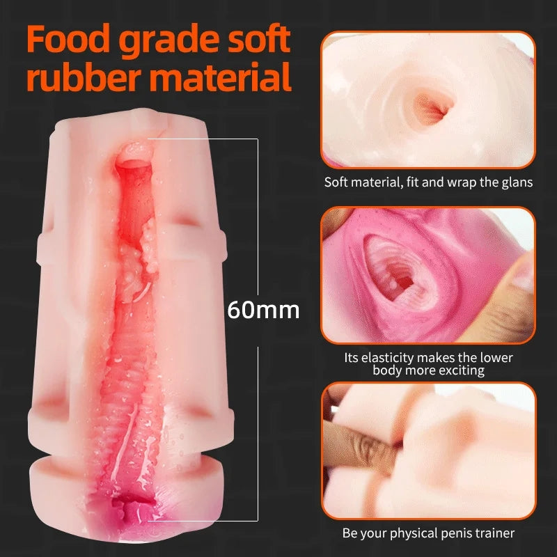 Simulated Vaginal Vibration Masturbation Cup