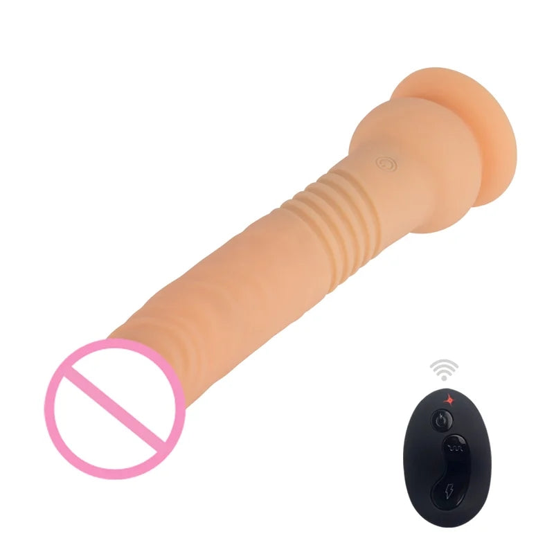 The Commander Remote Control Telescopic Vibrating Dildo