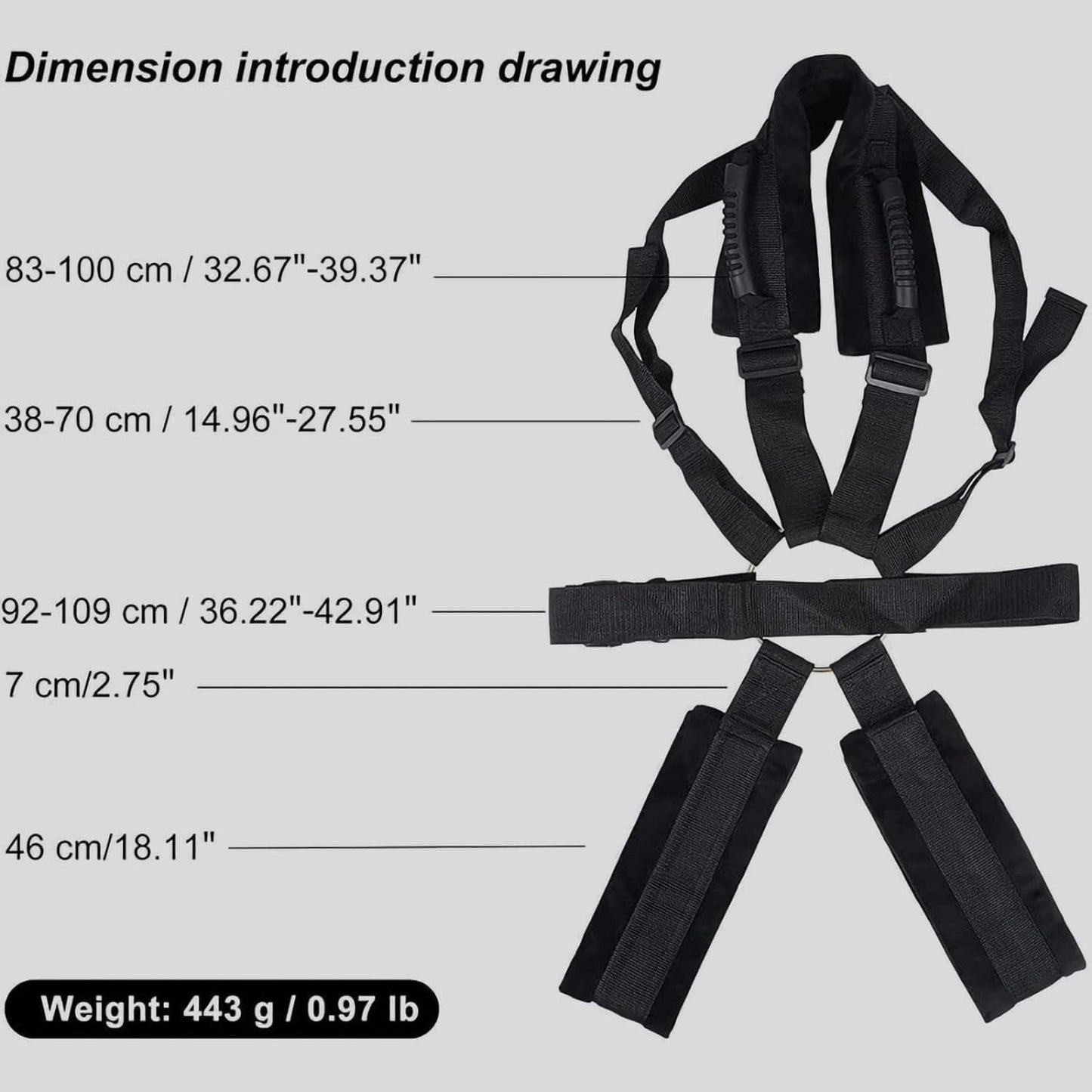 Adjustable Body Swing Couple Sex Games Restraints