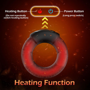 Vibrating Cock Ring, 9 Vibrations with Heating Penis Ring Vibrator Sex Toys for Men, Adult Toys Vibrating Penis Ring Male Sex Toys, Cock Ring Vibrator Couples Sex Toys, Adult Sex Toys & Games