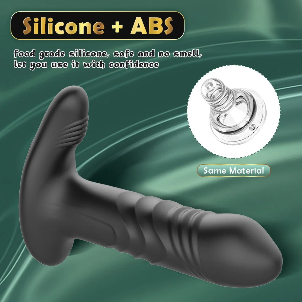 App Remote Control Telescopic Vibration Prostate Massager