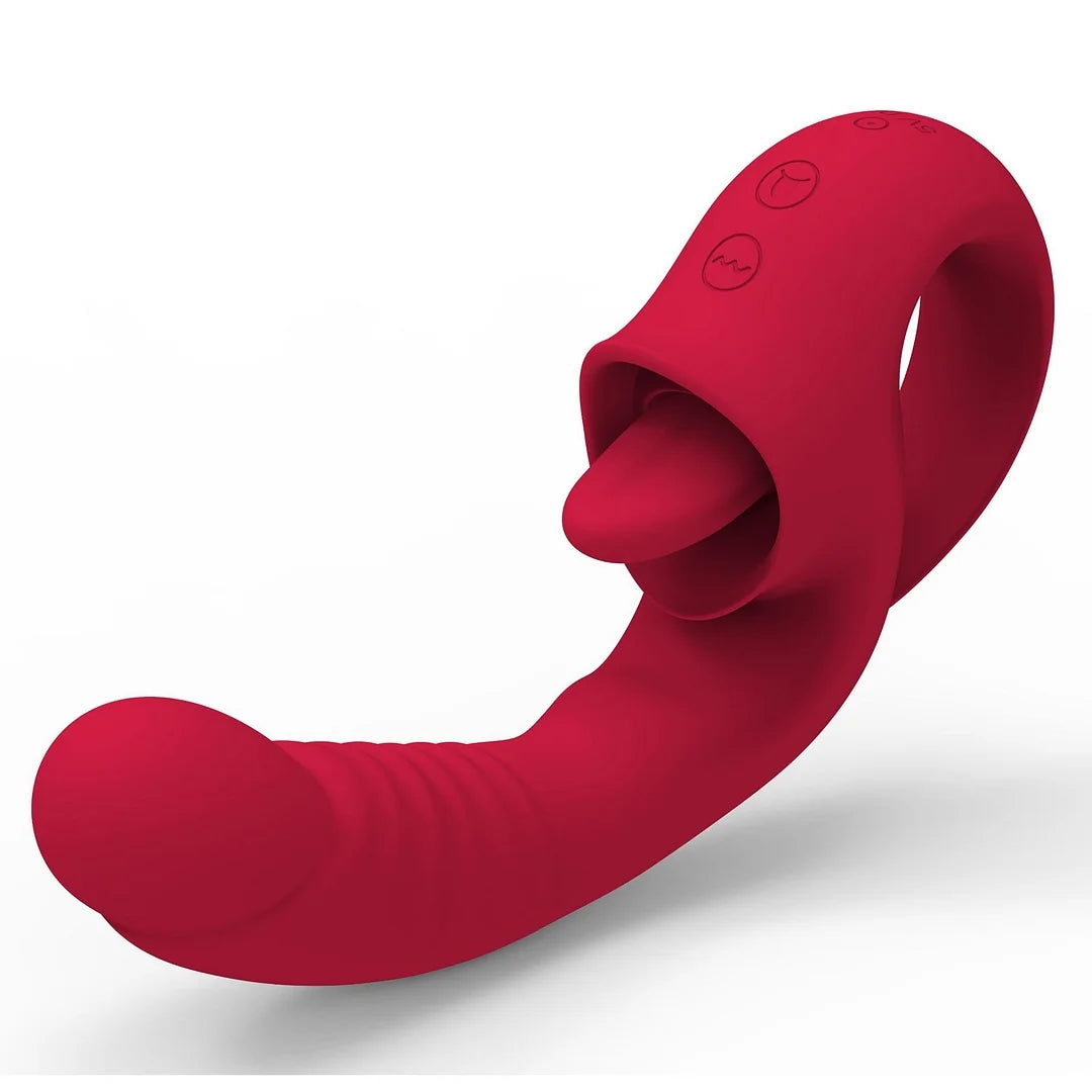 Ava 2-in-1 Tongue-licking Vibrator