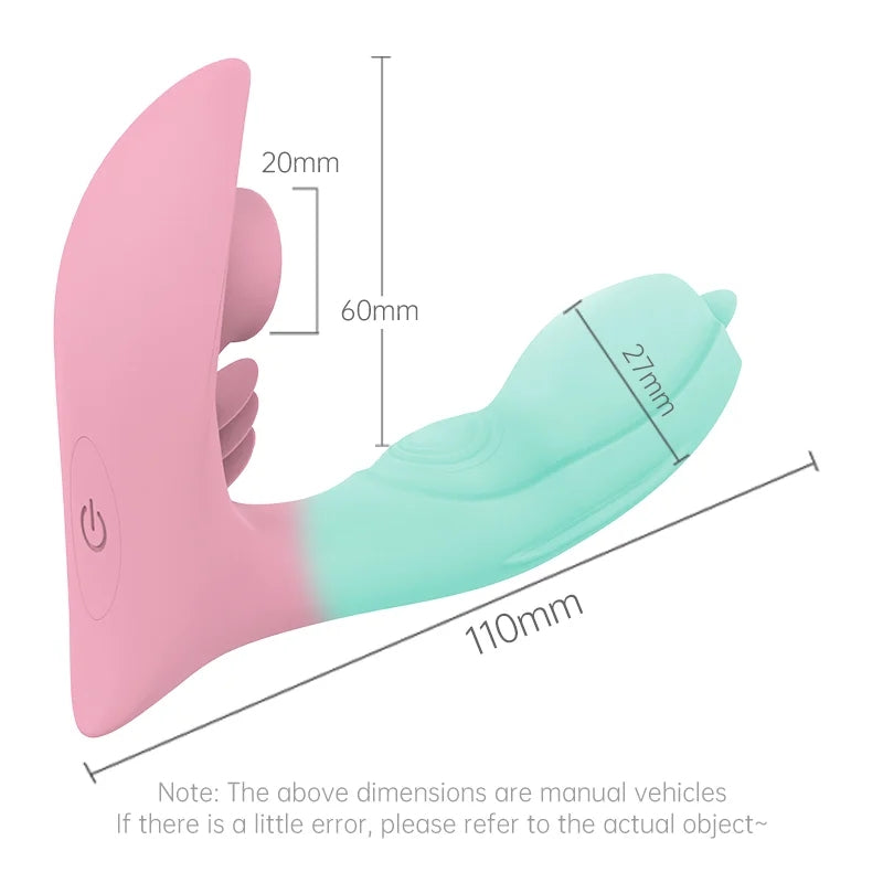 3-in-1 App Remote Control Tongue-licking Clitoris Sucker & Panty Vibrator