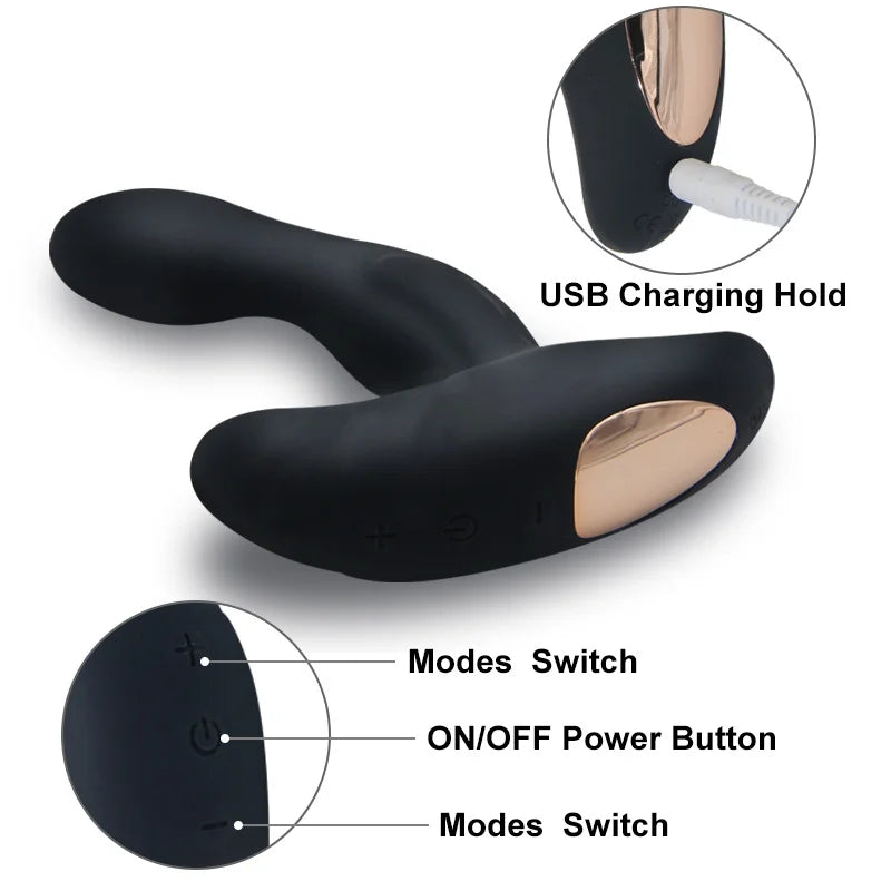 Vibrating Prostate Massager Anal Vibrator Butt Plug