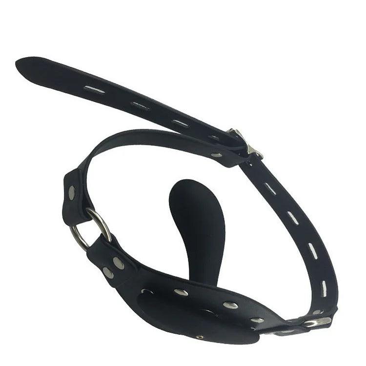 Leather Bondage Inflatable Strap-on Mouth Gag Masks