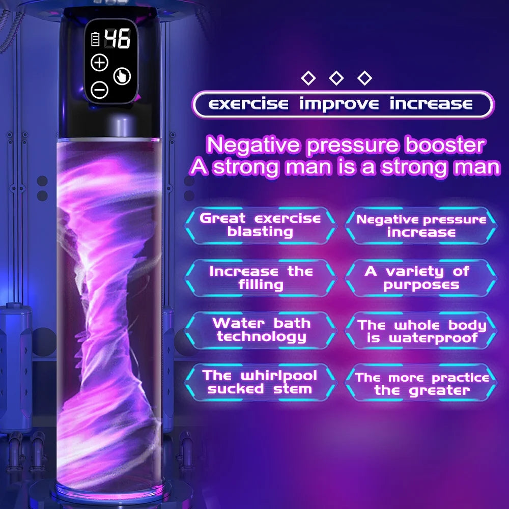 Electric Penis Pump Sex Toys Penis Extender Penile Vacuum Pump For Men