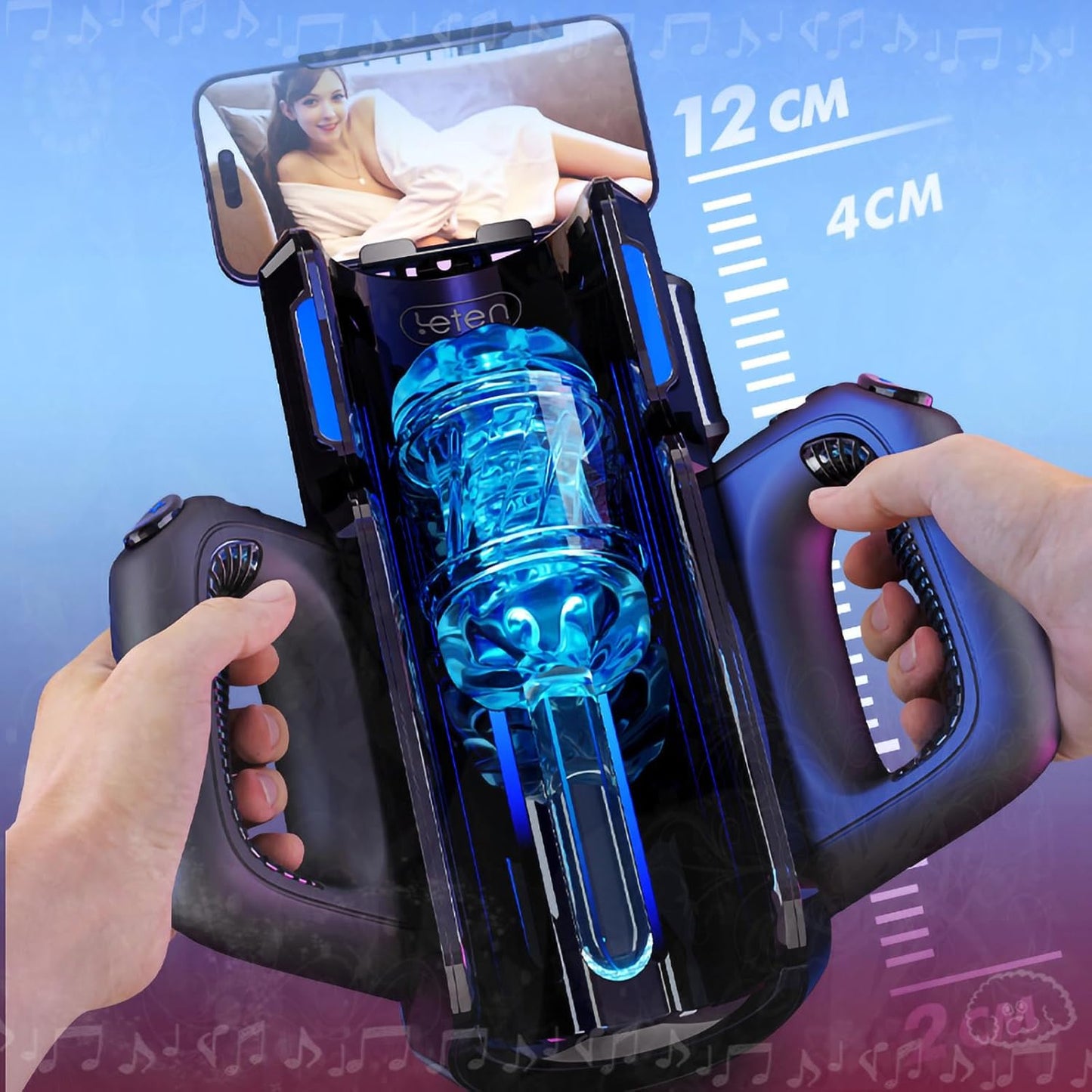 Automatic Male Masterburtors Thrusting Male Mastusbafor Handles Men Masturebster Machine for Men Electric Phone Holder Machine Simulator Auto Stroking Machine Open Adult Toys Voice Sweater Yw55