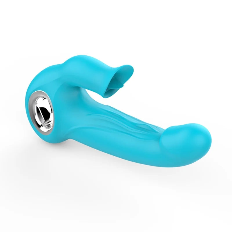 2-in-1 Licking G-spot Vibrator