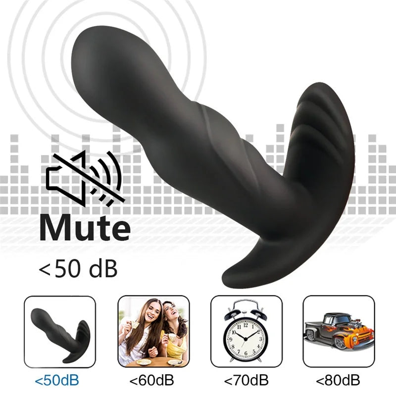 360 Degree Prostate Massager Rotating Anal Vibrator