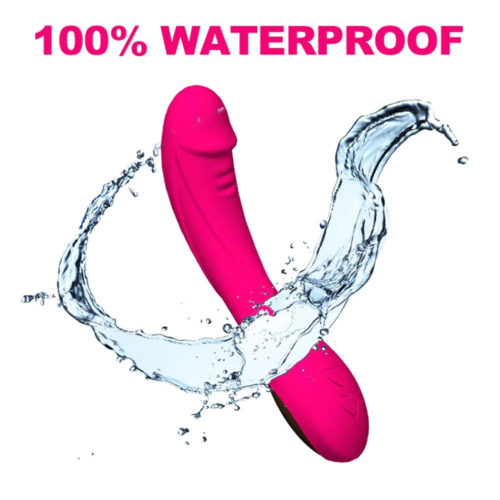 12 Speed G-spot Vaginal Stimulator Clit Massager Dildo Vibrator For Adult