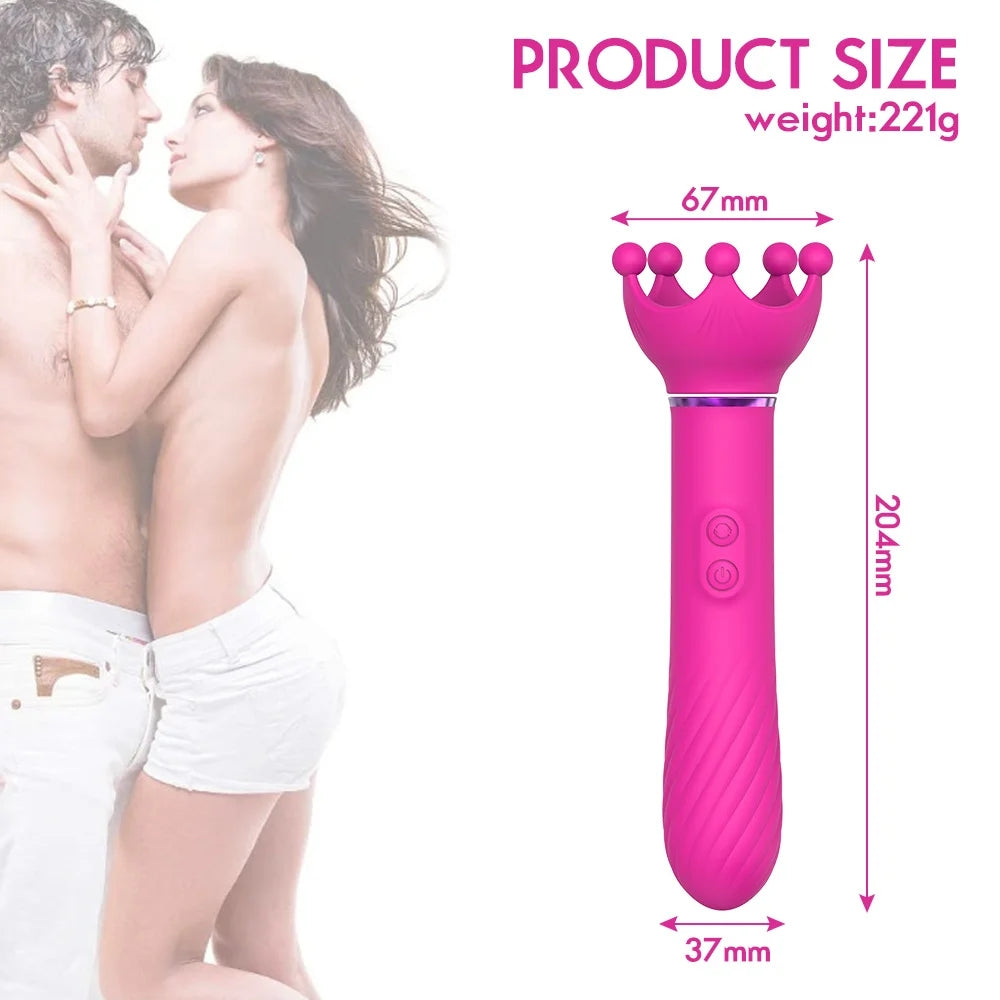 Scepter 10 Frequency Vibrator 5 Rotation Mode Clitoral Stimulator