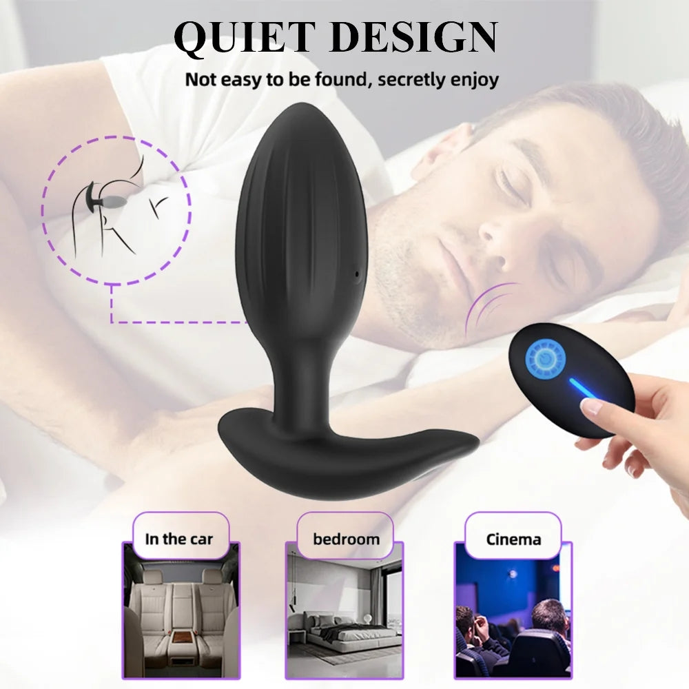 Anal Plug Vibrators Vagina Prostate Massagers Stimulator Adults Masturbators