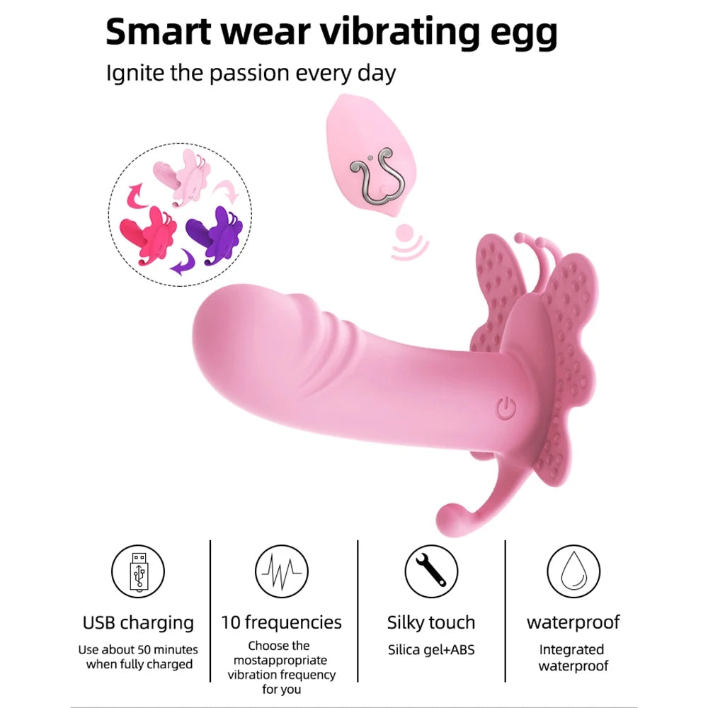 Wireless Remote Control Butterfly Panty Vibrator