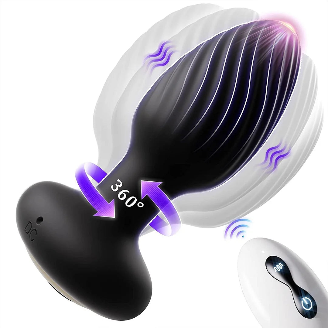 Noah - Wireless Remote Control Rotating & Vibrating Male Prostate Massager