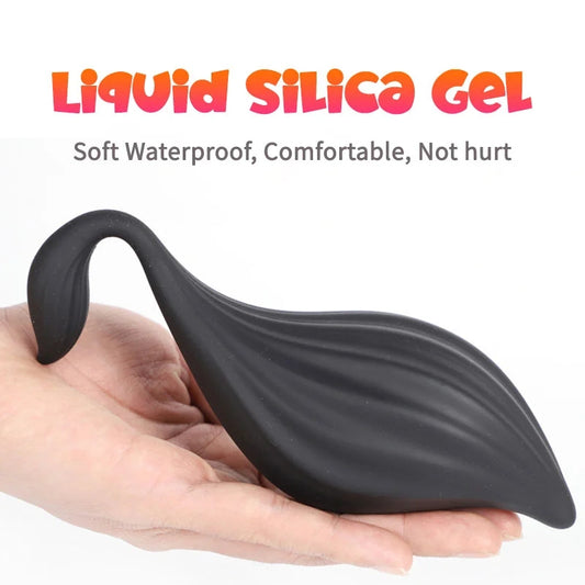 Fox Tail Designed Liquid Silicone Double Head Anal Plug