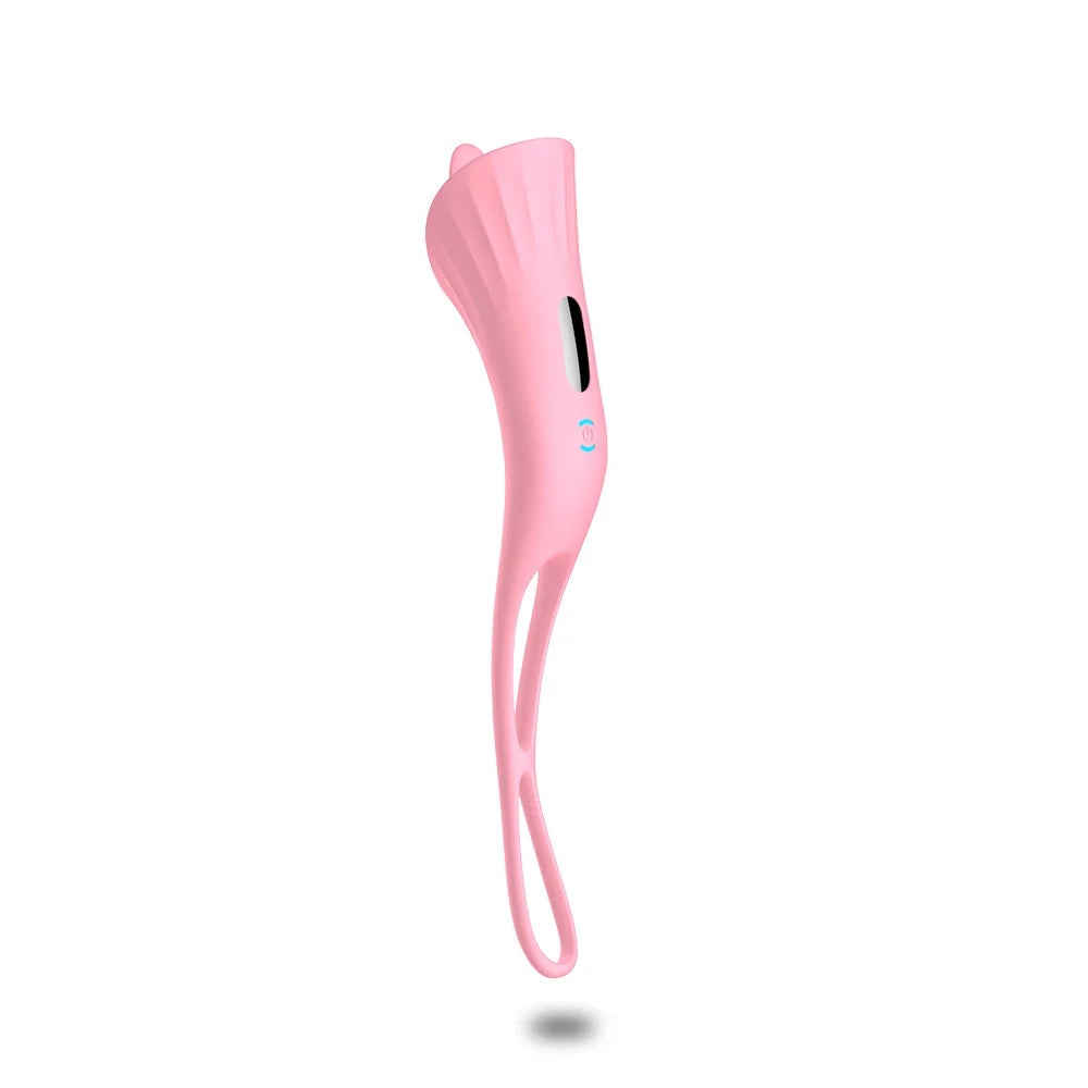 Ballerina Vibrator Tongue Licking Penis Ring Vibrator for Couples