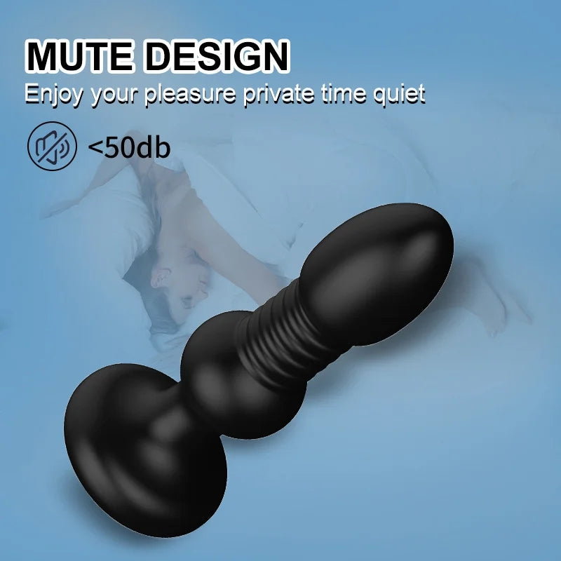 Telescopic Anal Vibrator Wireless Remote Control Prostate Stimulator Massager Butt Plug Dildo