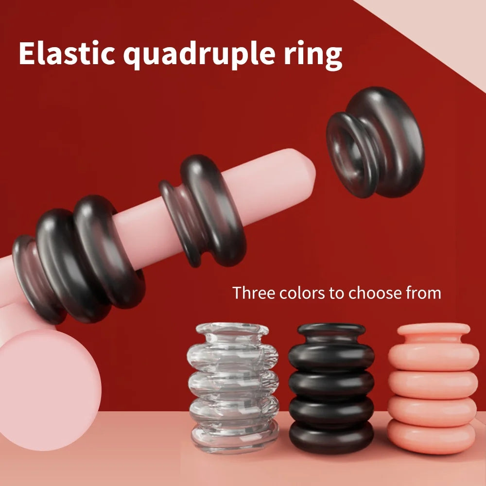 Male Cock Ring Penis Delay Ejaculation Ring Reusable Lock Ring