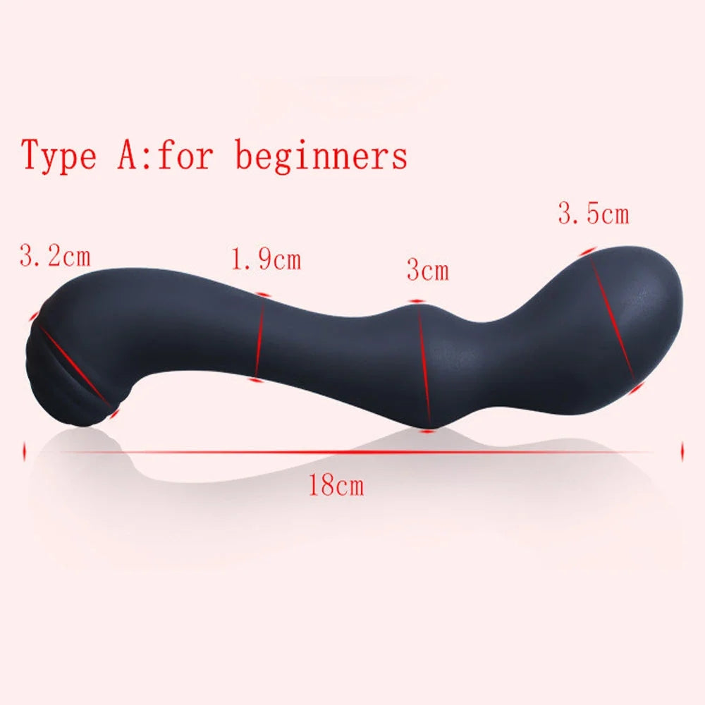 Prostate Massage Stimulation Silicone Anal Plug