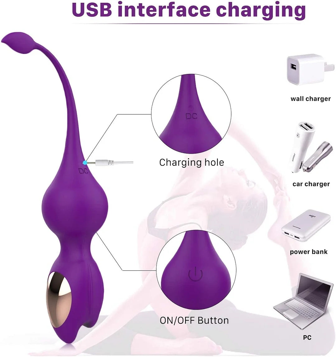 Waterproof Silicone Balls For Beginners And Advanced Women, Rechargeable, With Remote Control Vibration Jumping Egg Vaginal Repair Exerciser