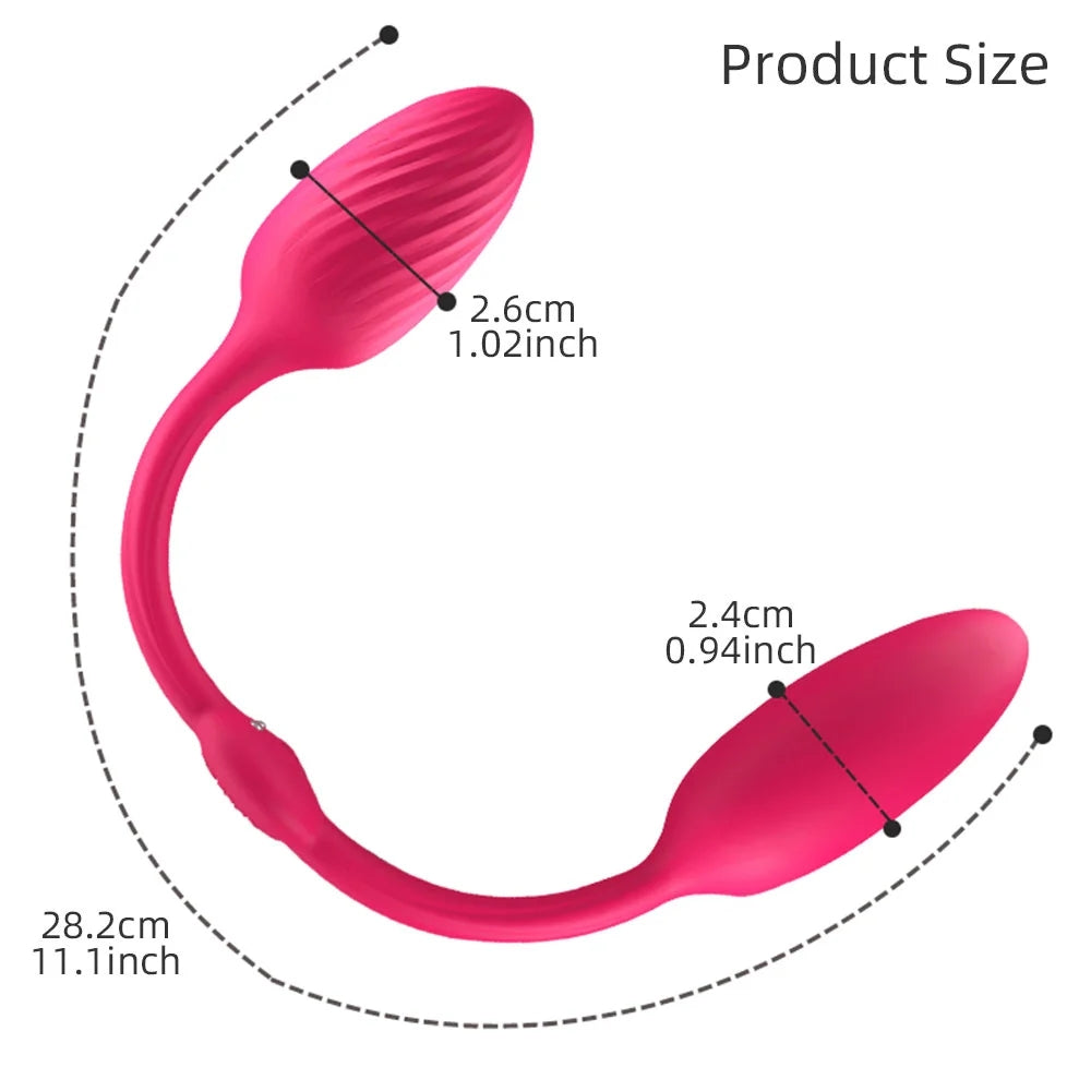 10 Frequency Vibrating G-spot Vaginal Stimulator Butt Plug With Remote Control