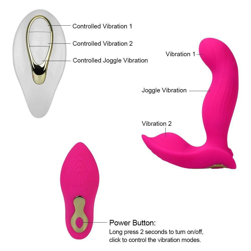 10 Frequency Wiggling Strong Shock Panty Vibrator