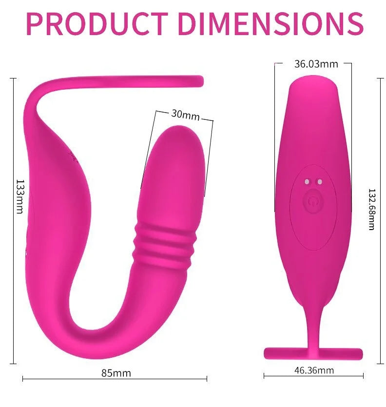 2-in-1 Thrusting Vibrating Prostate Massager With Cock Ring